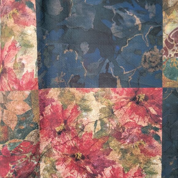 Lily by Firmiana Patchwork Print Skirt Multicolor Wrap Front Boho Womens XL NWT - Picture 2 of 12